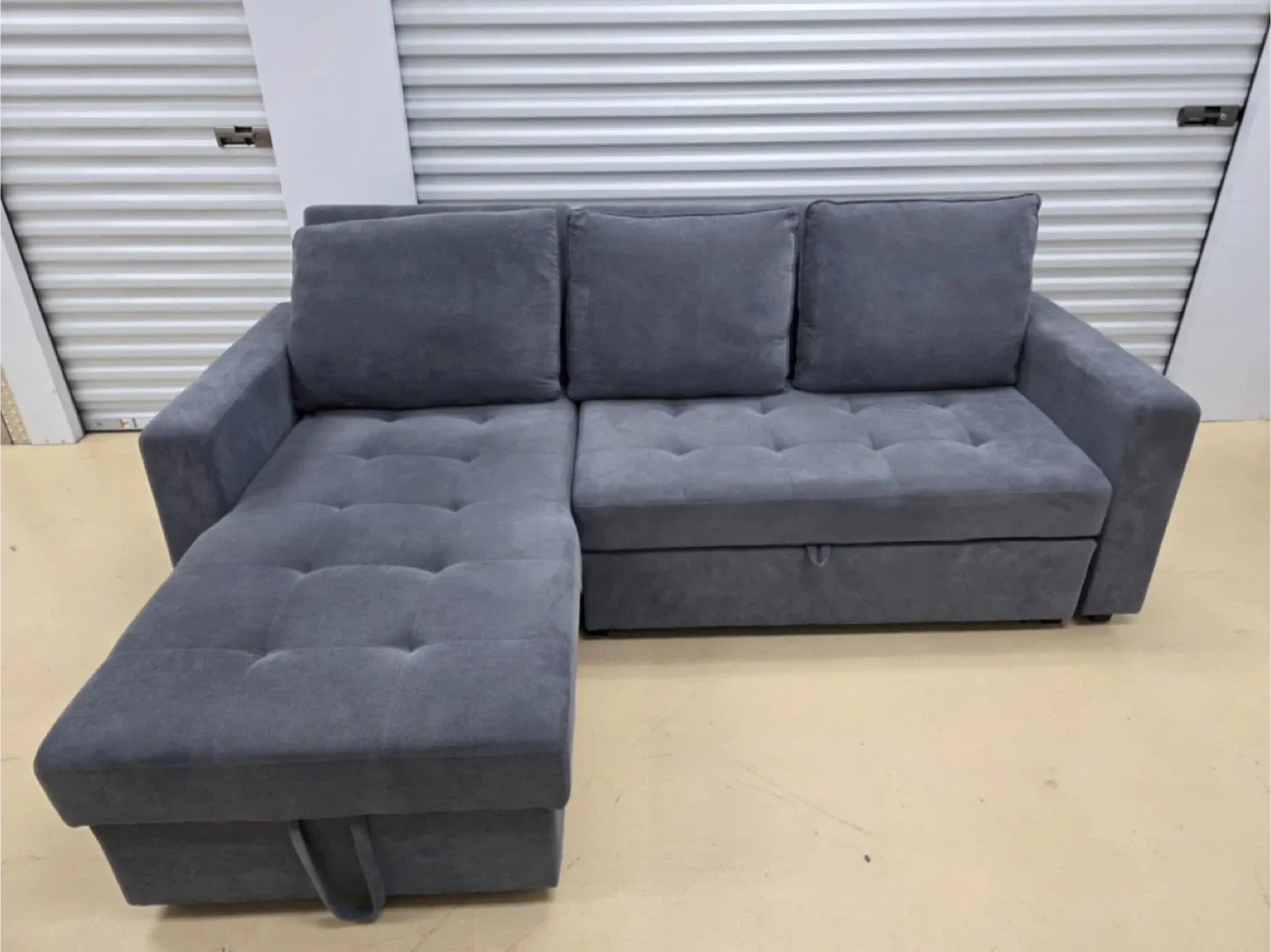 Grey Sectional Sofa with Storage image indicator(5)
