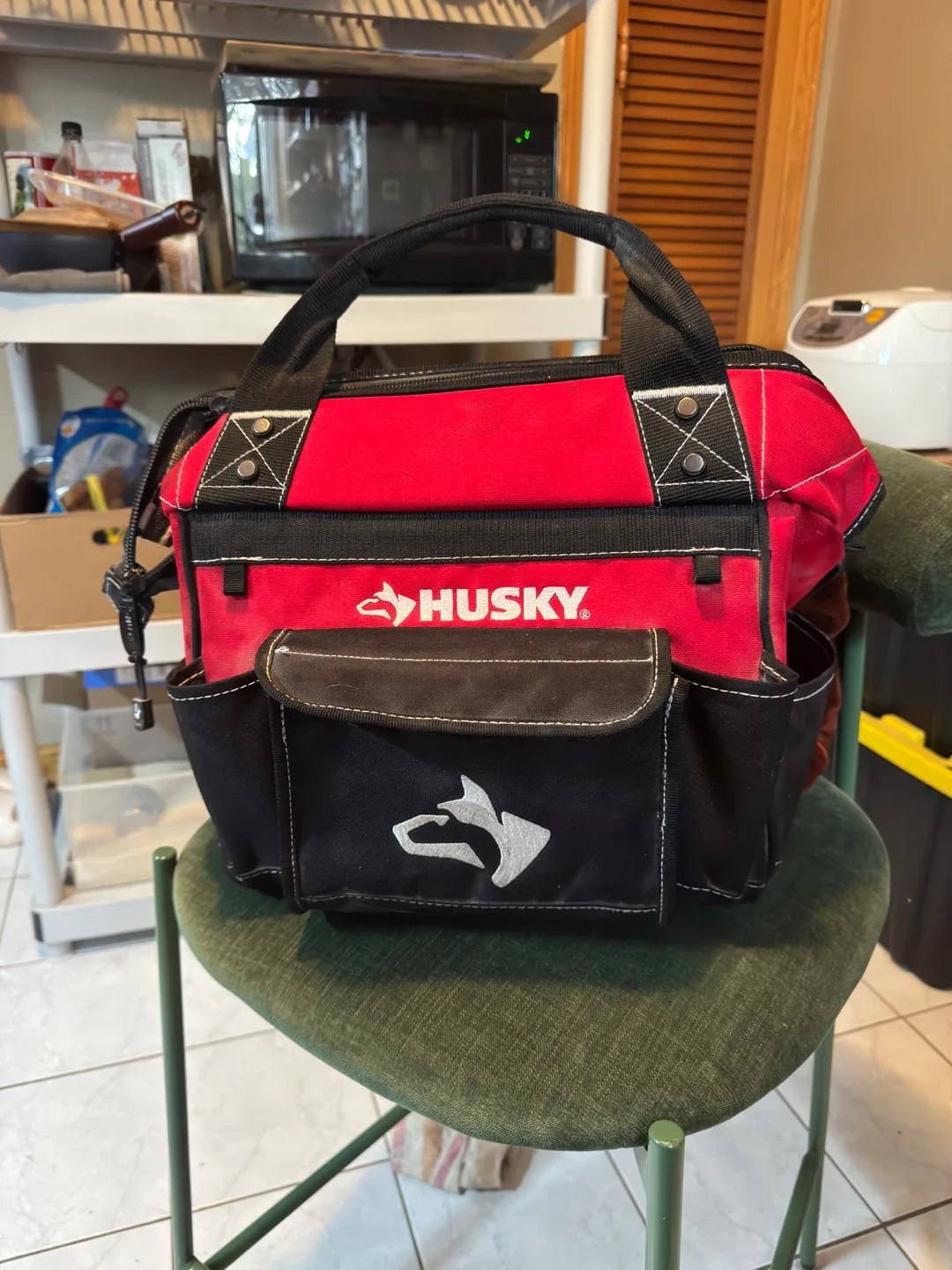 Husky Tool Bag - Red & Black image indicator(3)