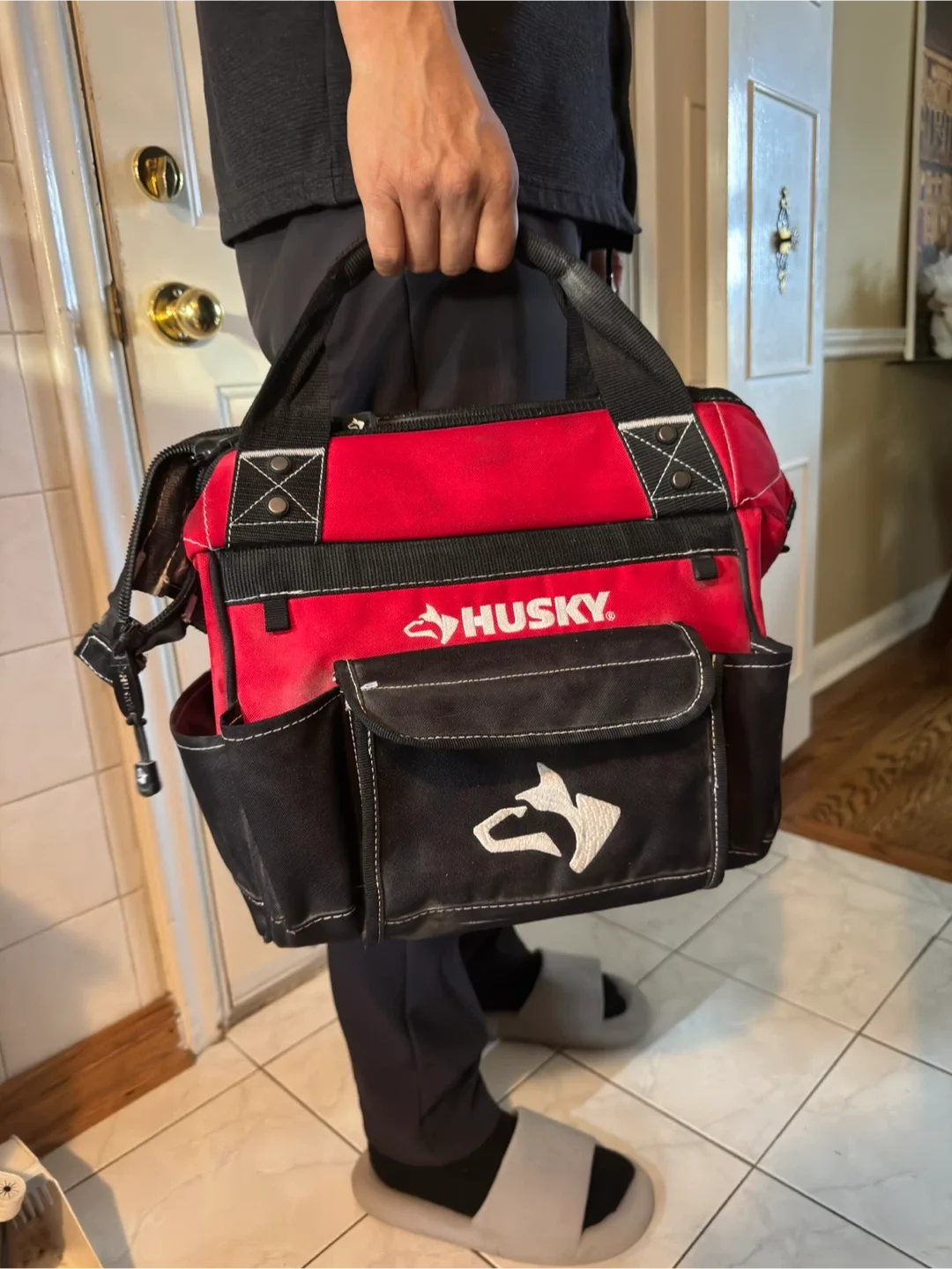 Husky Tool Bag - Red & Black