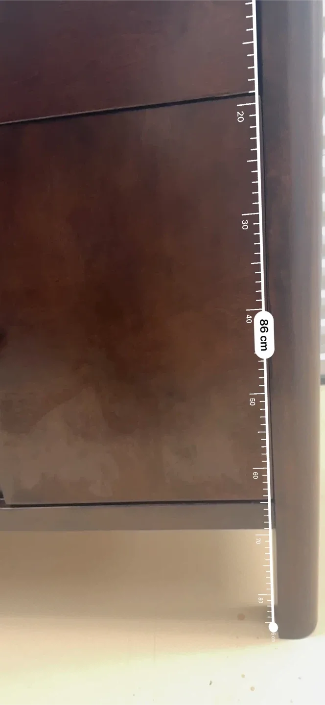 Brown Wood TV Stand with Storage image indicator(8)