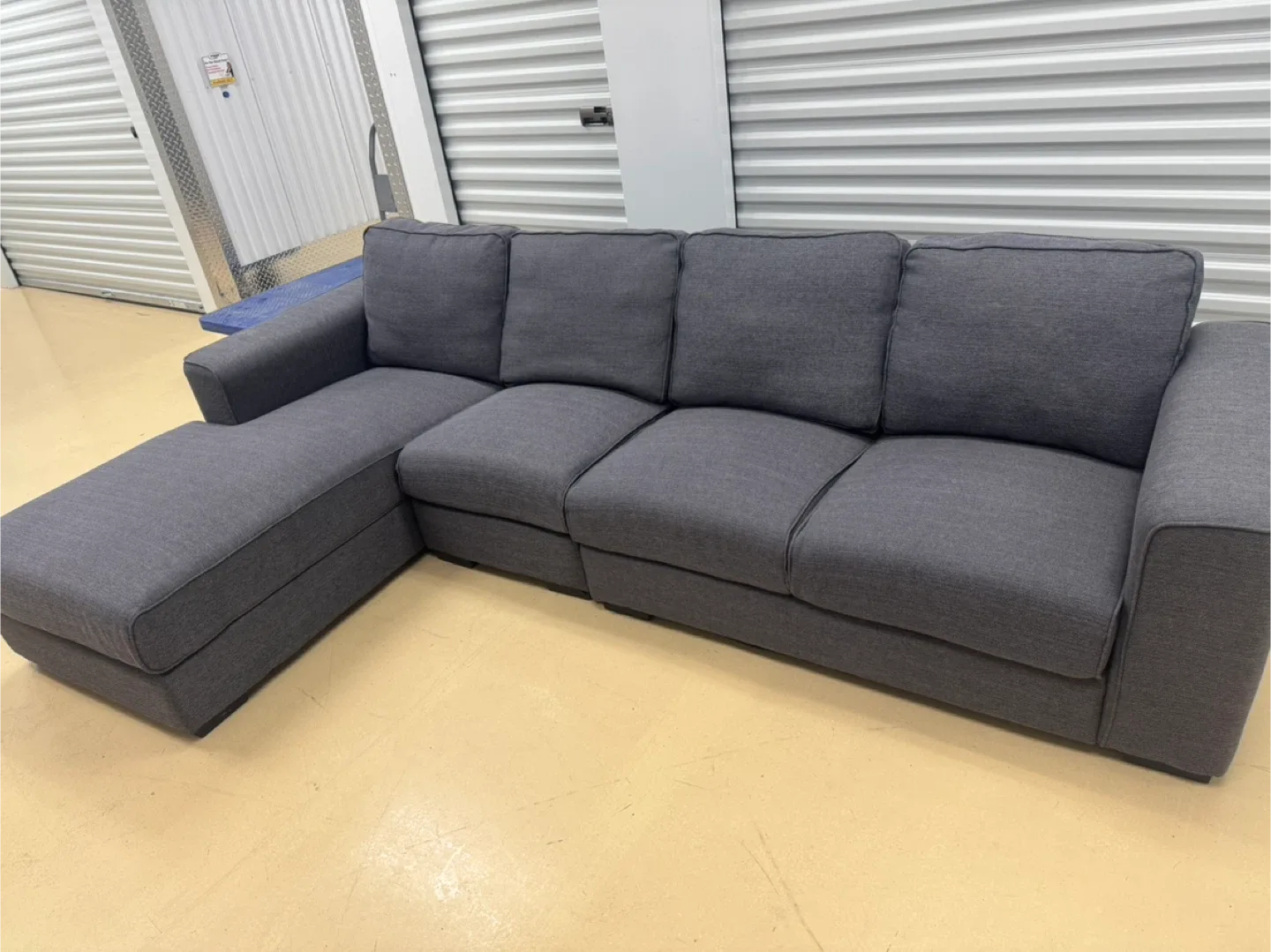 Grey Sectional Sofa with Chaise Lounge image indicator(4)