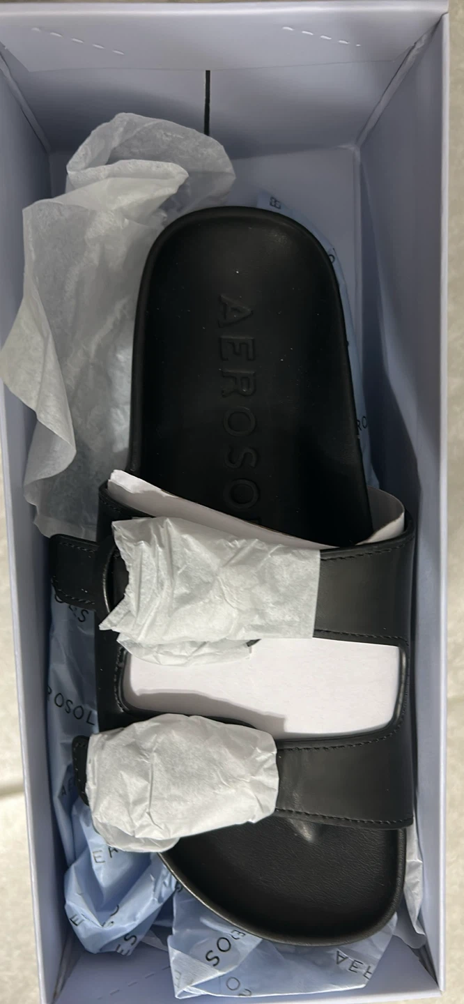 Aerosoles Link Black Sandal