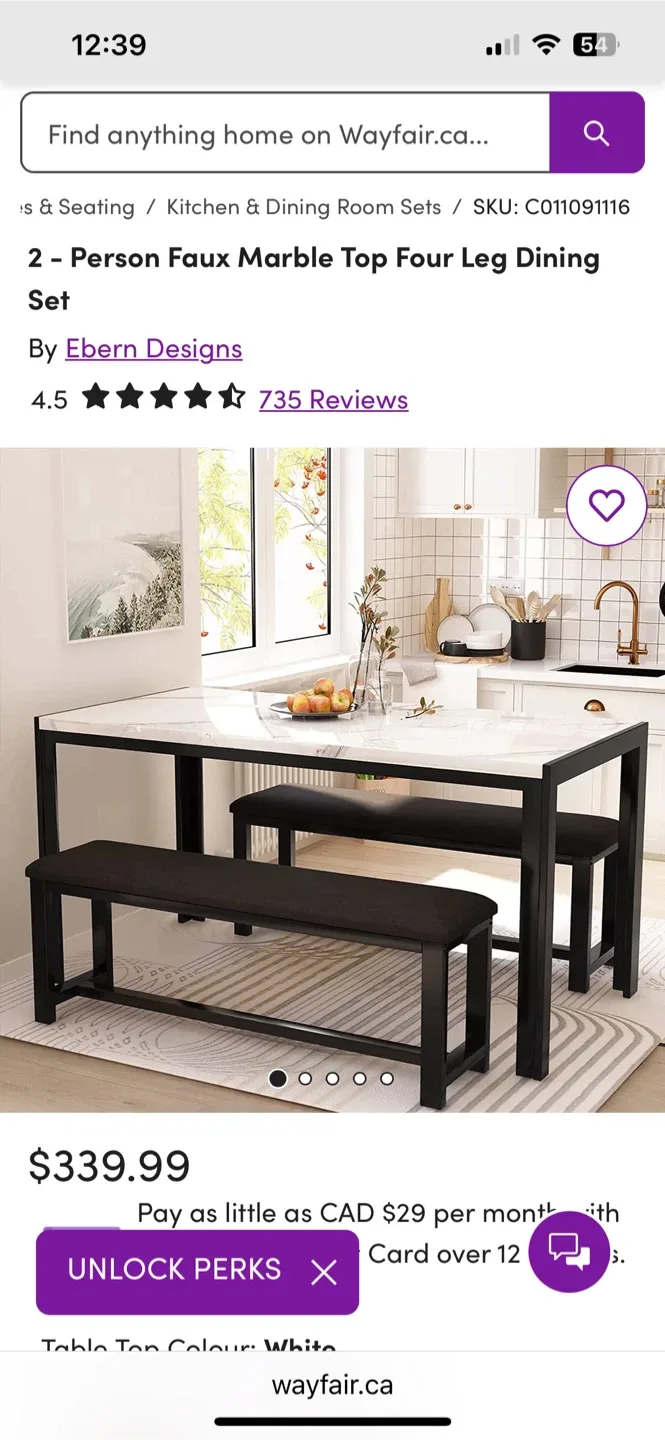 Dining Table with Bench Seating 🥕 image indicator(3)