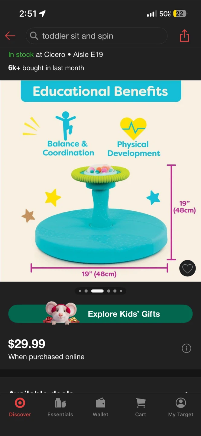 Toddler Sit and Spin - Like New! - photo 4