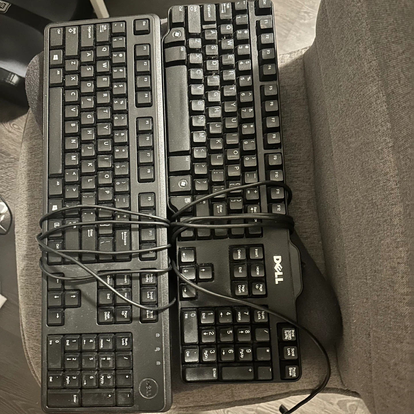 Two Dell Keyboards - Black