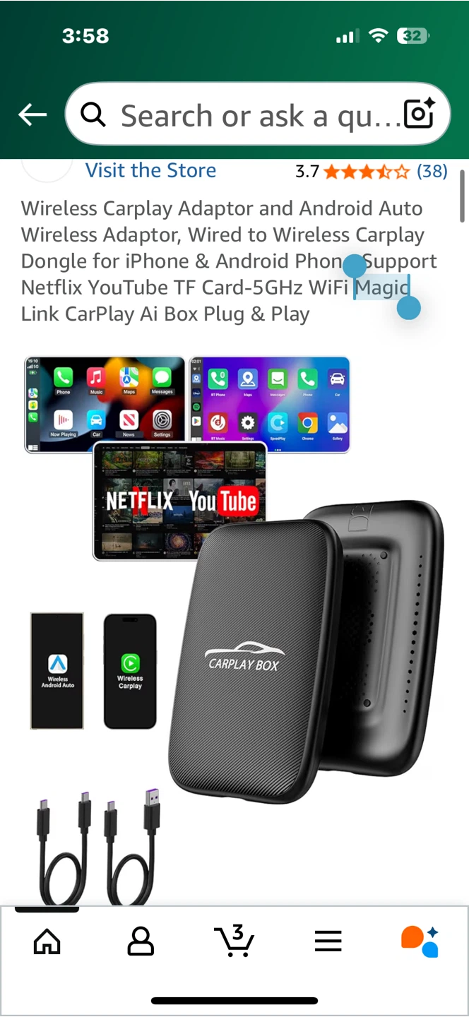 Wireless CarPlay & Android Auto Adaptor - photo 2
