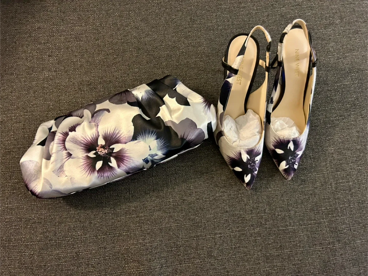 Nine West heels with a matching clutch! thumbnail