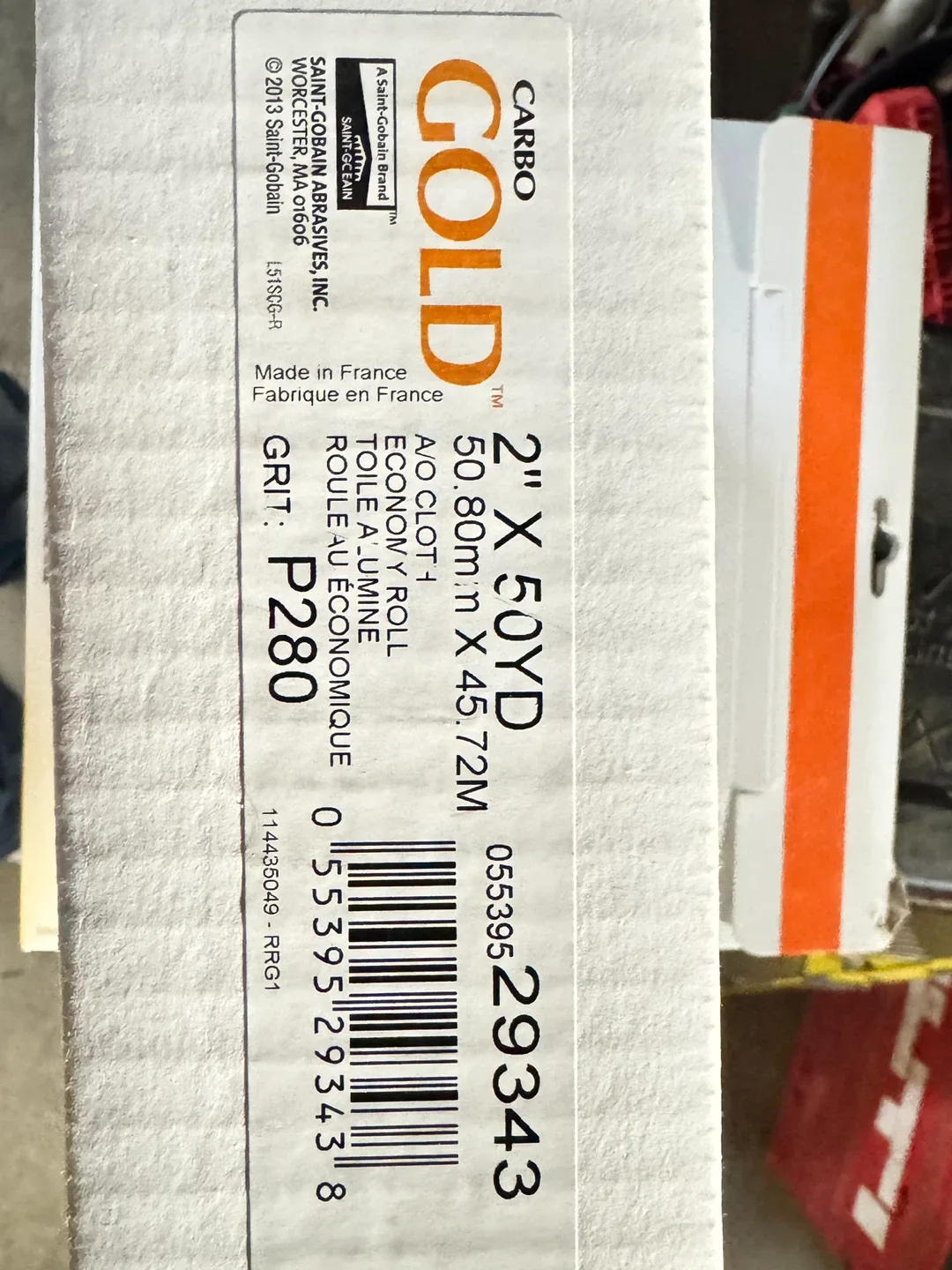 Carbo Gold 2" x 50YD P280 Sanding Belt image indicator(2)