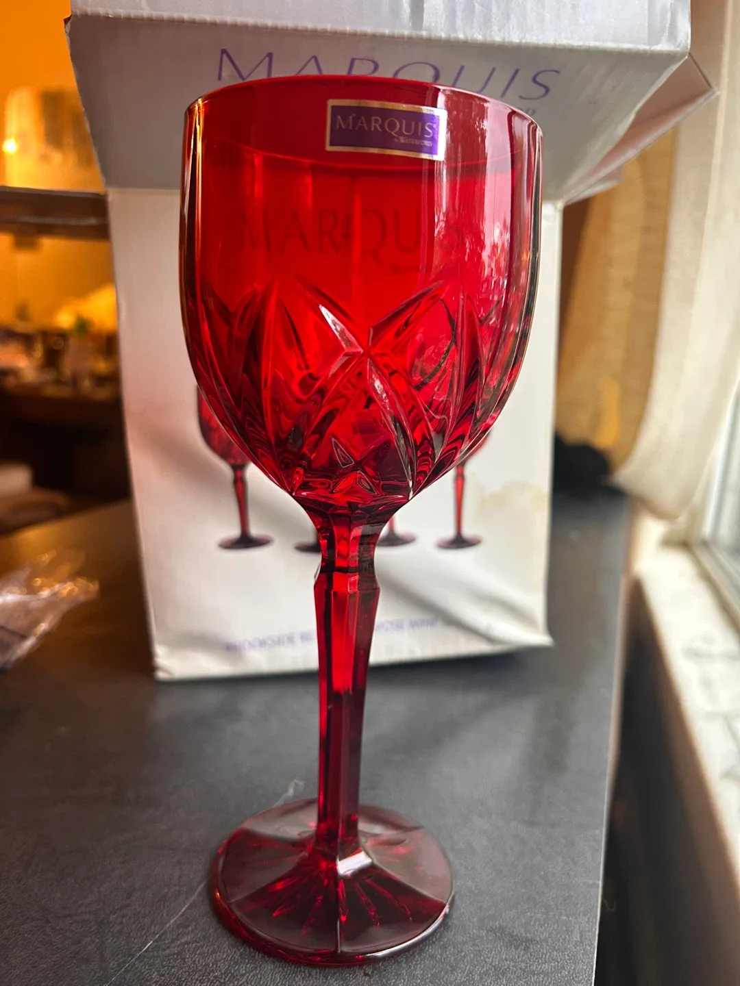 Set of 4 Marquis Waterford Wine Glasses image indicator(7)