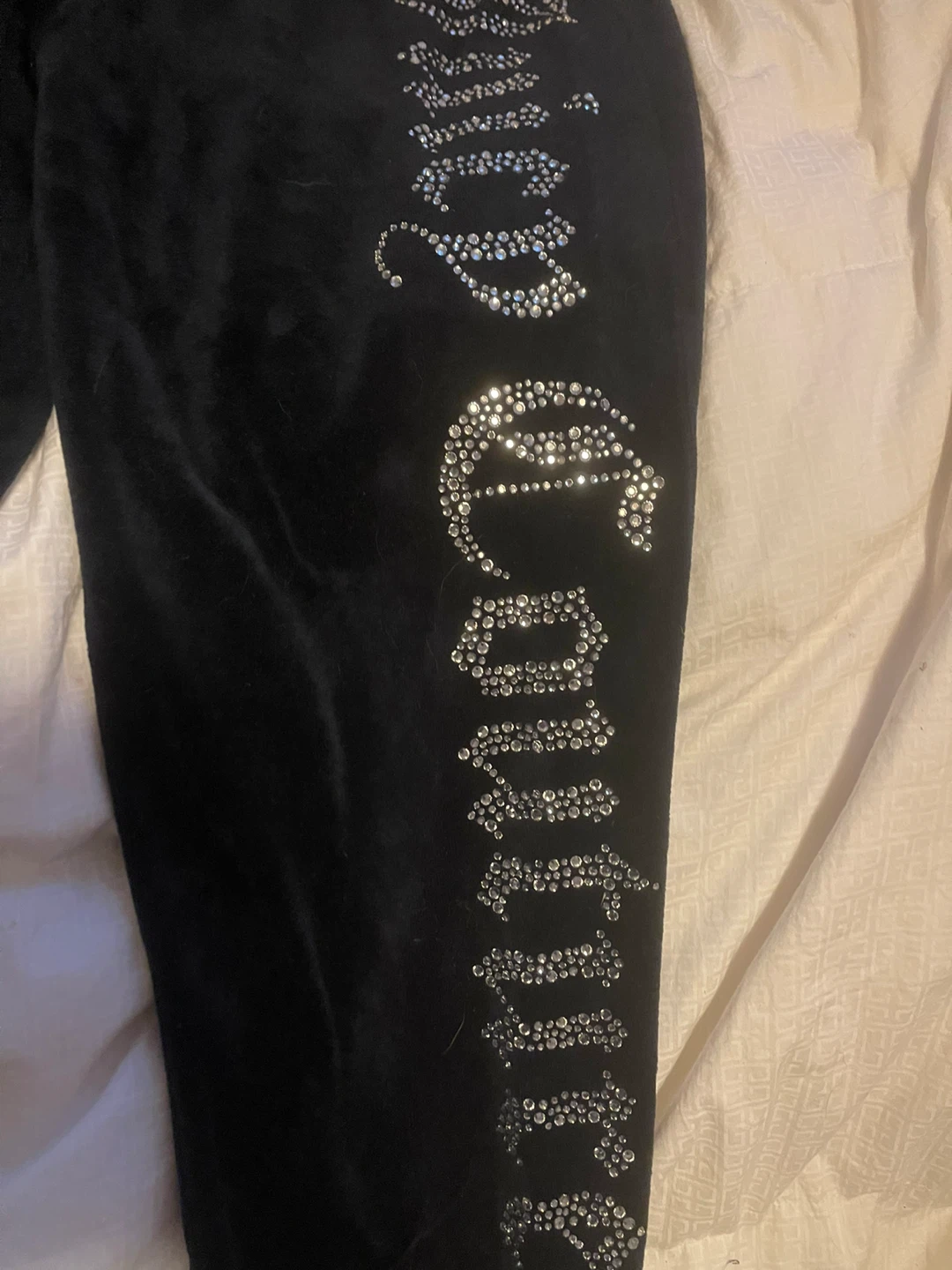 Juicy Couture navy blue velour pants - photo 2