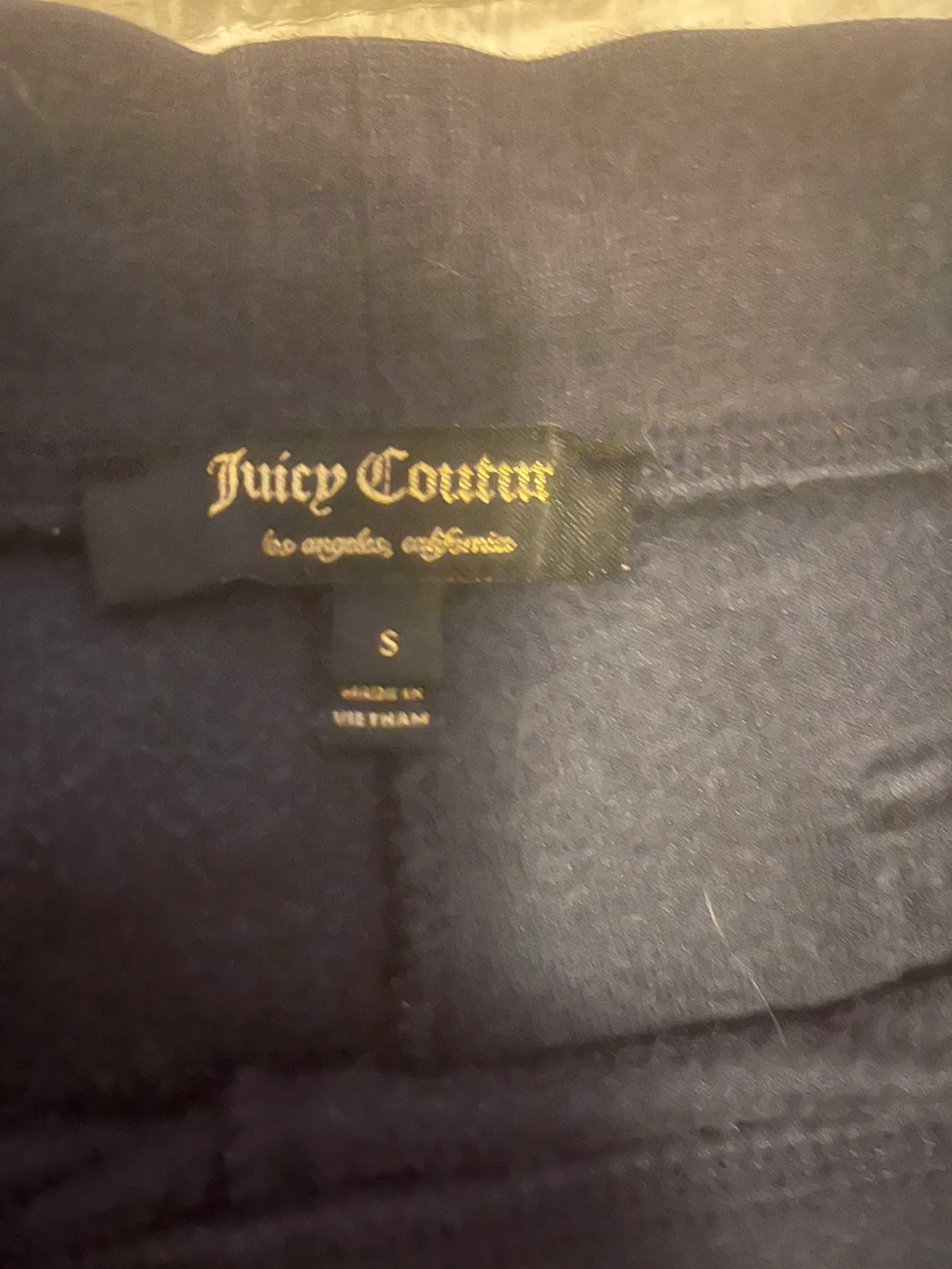 Juicy Couture navy blue velour pants - photo 4