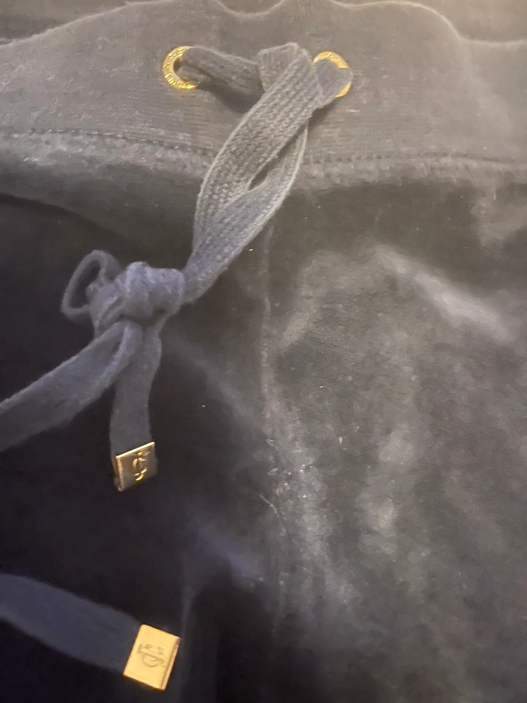 Juicy Couture navy blue velour pants - photo 3