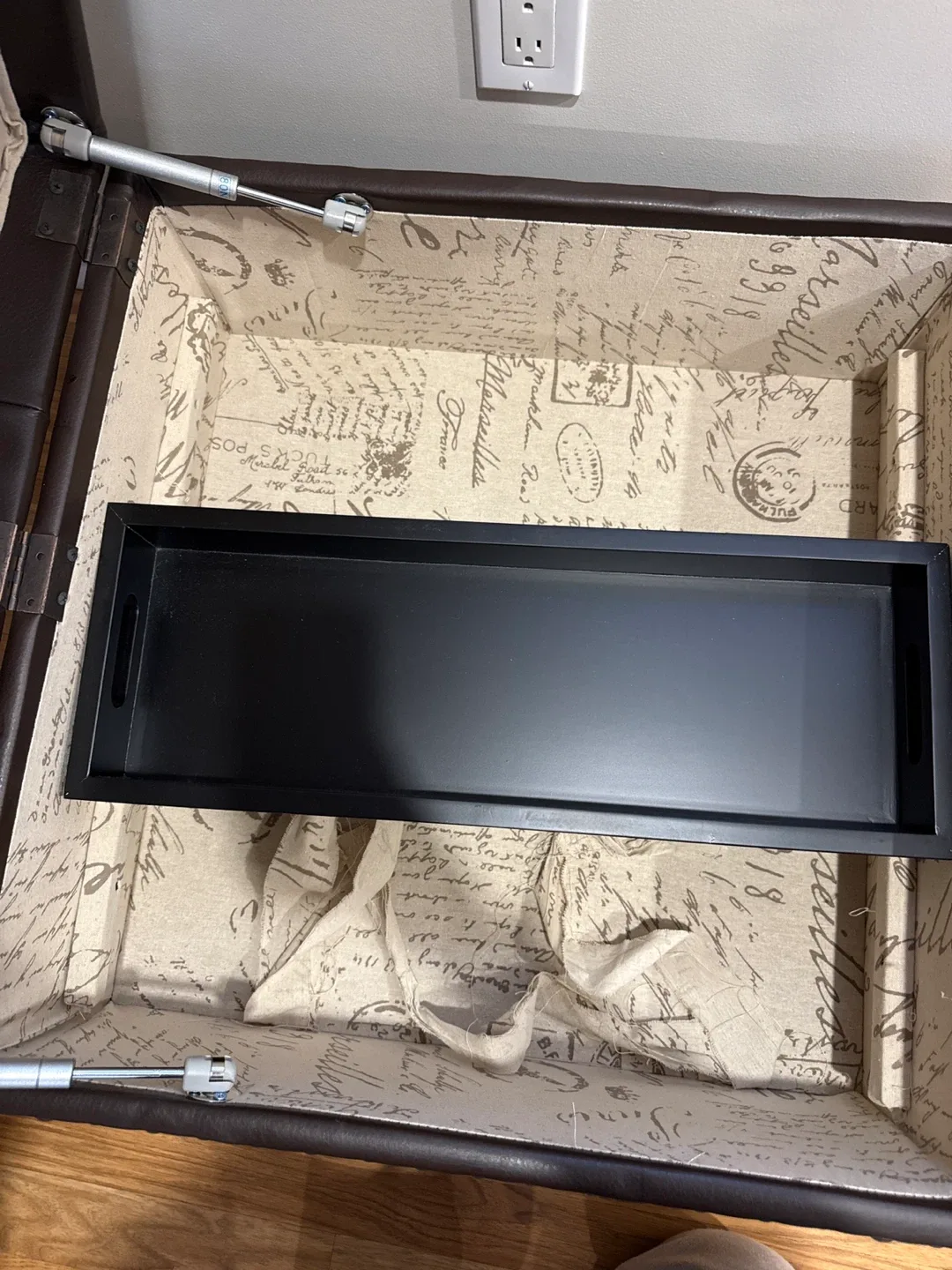 Set of 2 Brown Faux Leather Storage Ottoman image indicator(3)