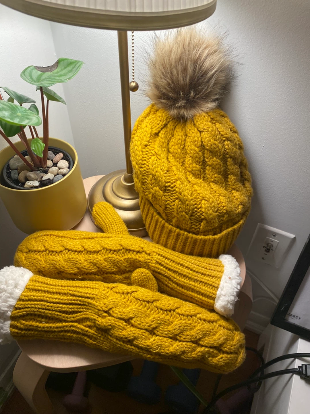 Winter hat and mittens