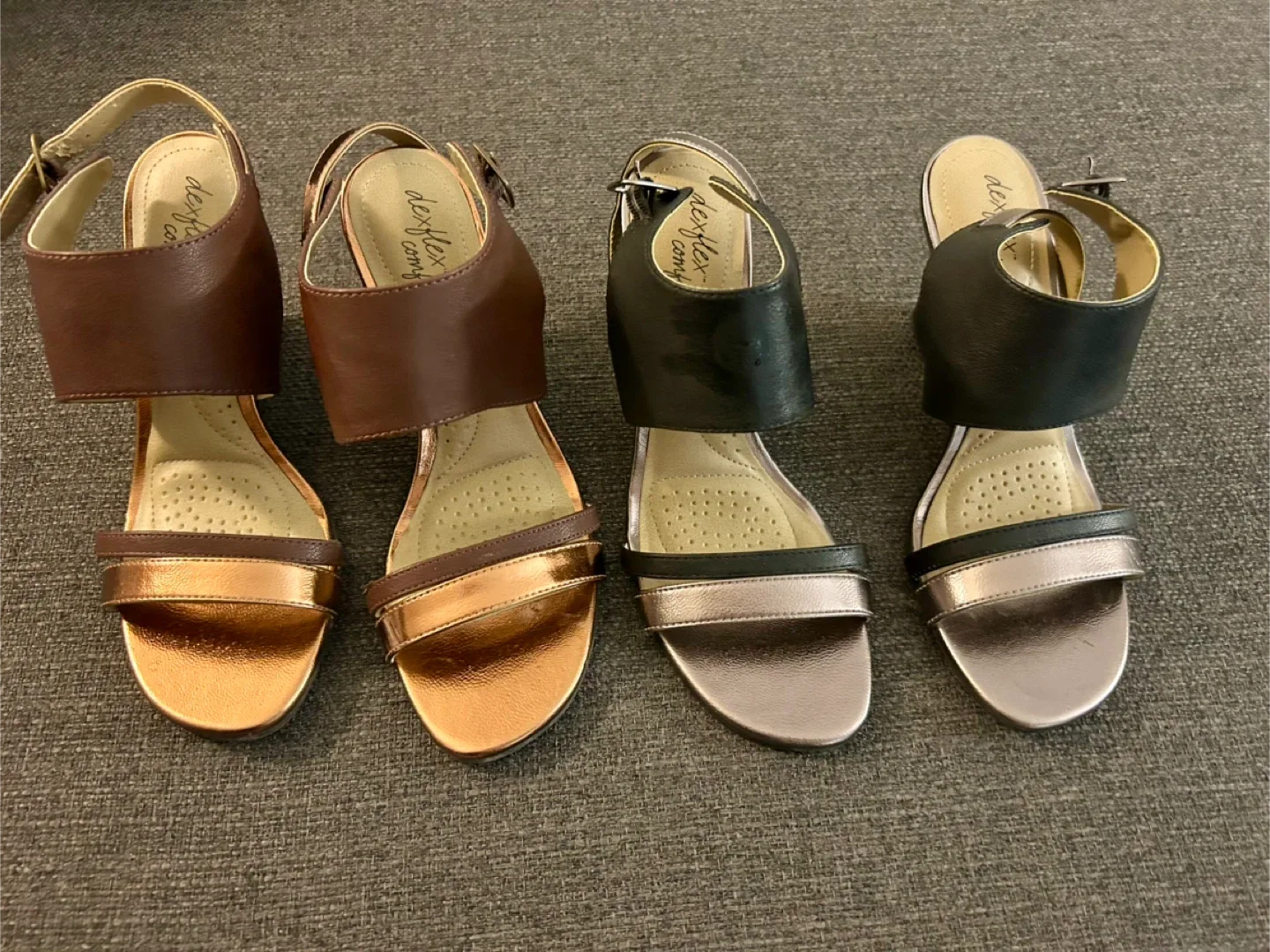 Dexflex Comfort Wedge Sandals - Size 6.5 thumbnail