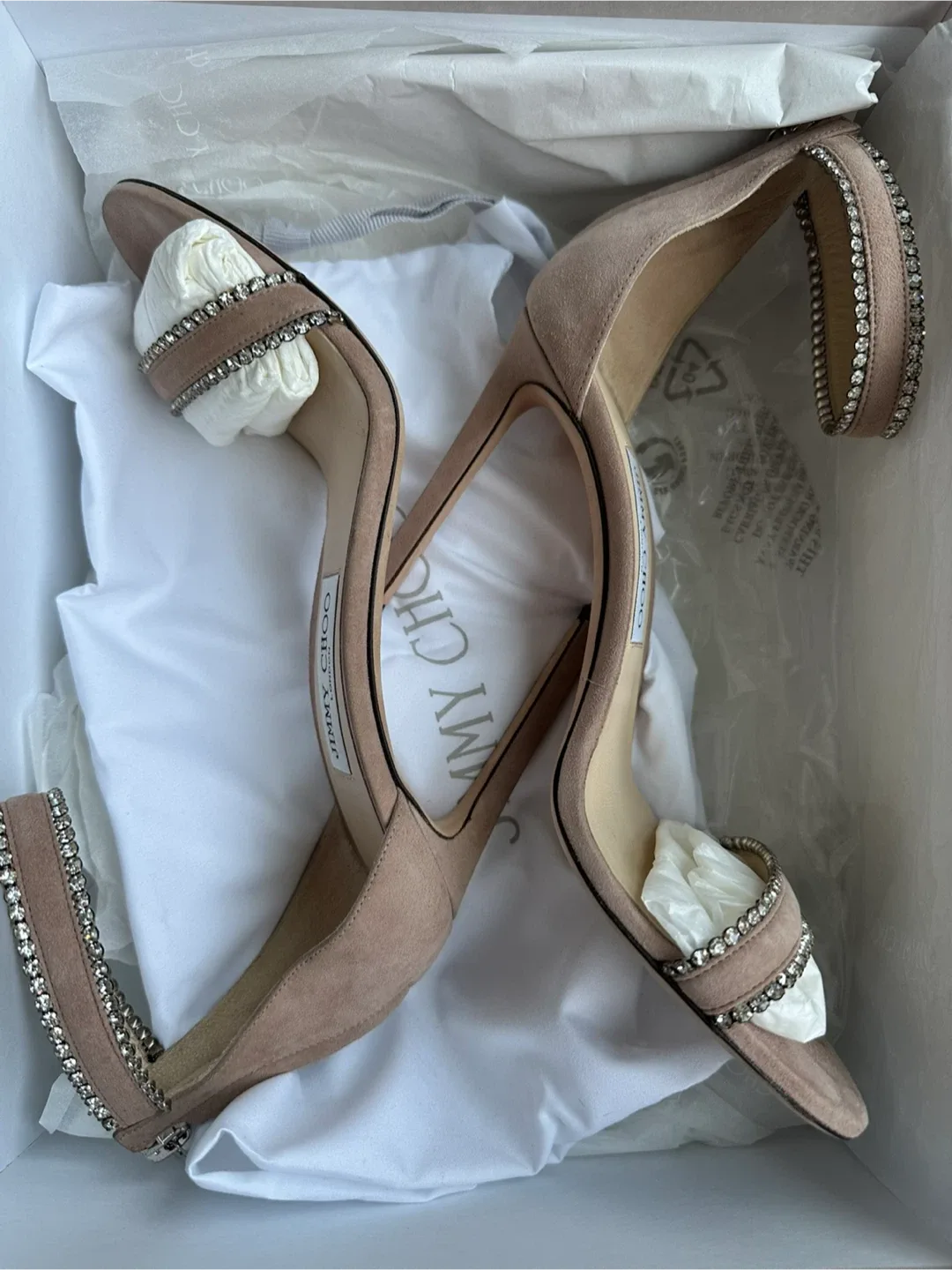 Jimmy Choo Suede Heels - Size 7.5 - 8 brand new, price $300 thumbnail