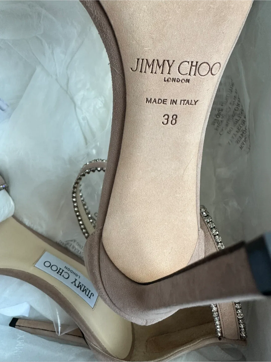 Jimmy Choo Suede Heels - Size 7.5 - 8 brand new, price $200 image indicator(9)