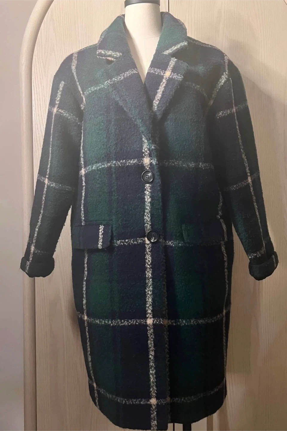 Classic Plaid Pattern Coat - photo 2