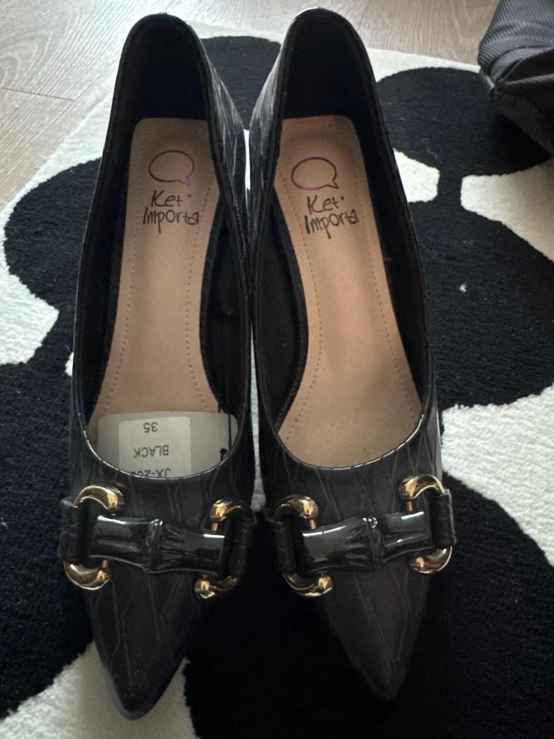Ket Importa Black Heels - Size 35