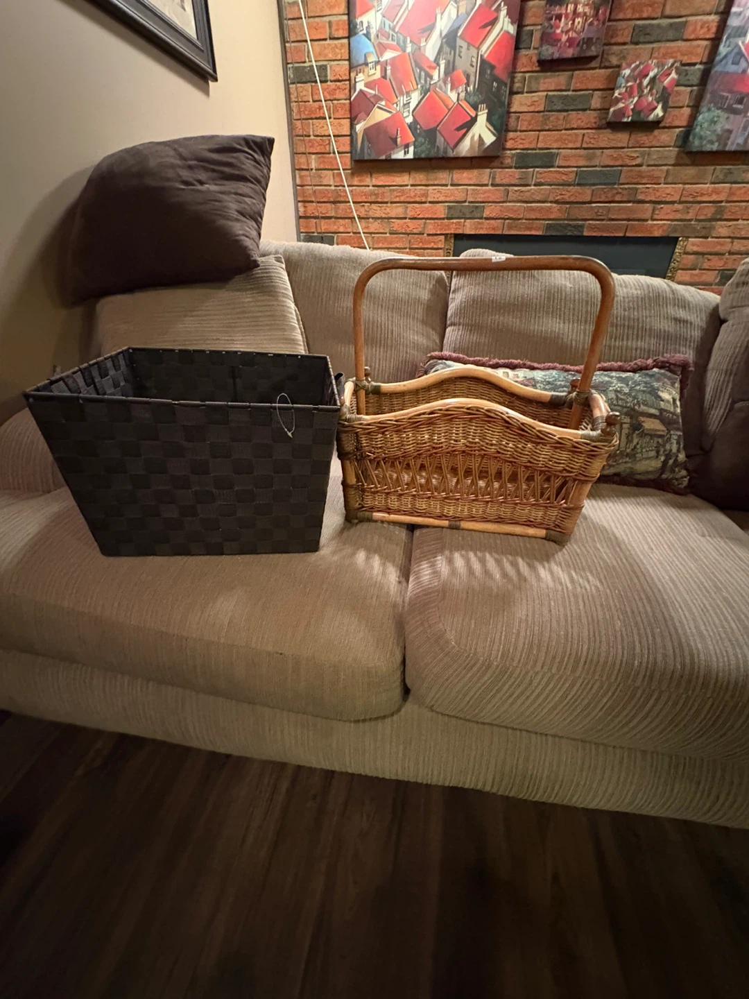 Wicker & Woven Baskets - Set of 2