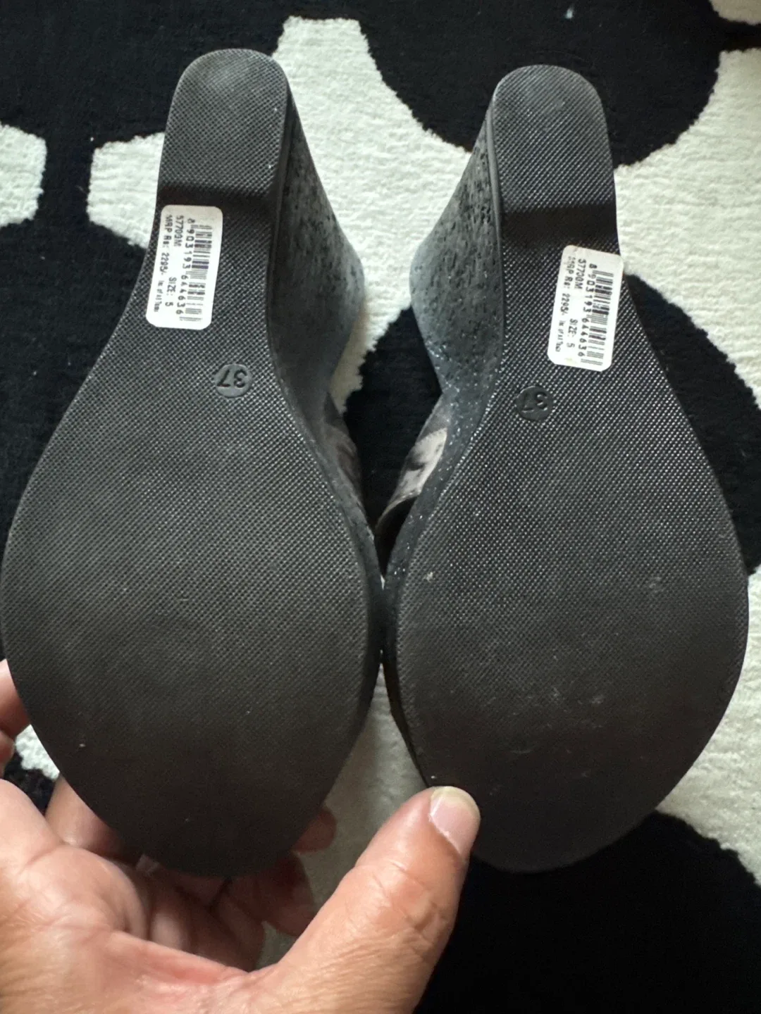 Catwalk Silver Wedge Heels - Size 7 image indicator(5)