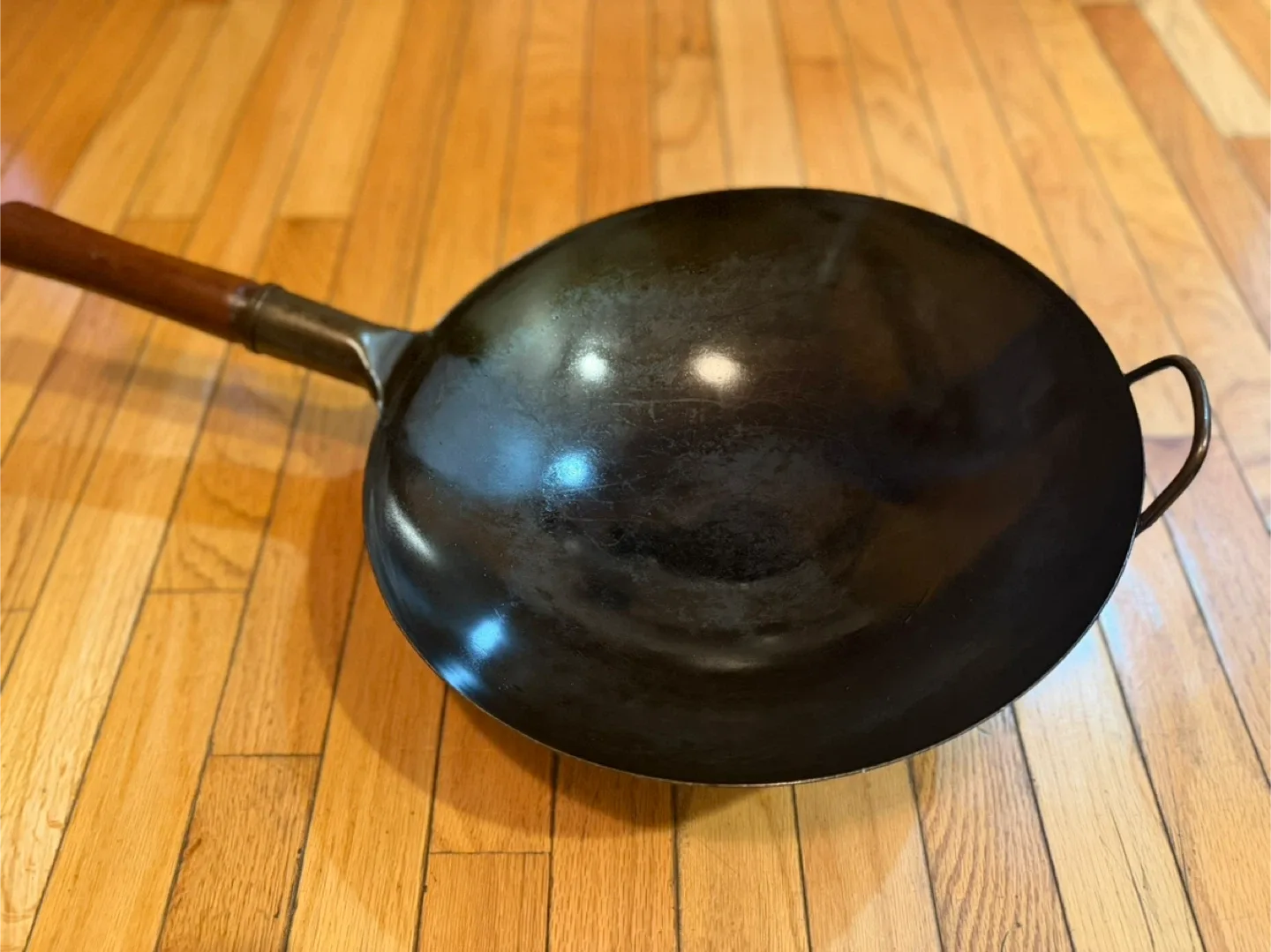 14” Carbon Steel Wok with Wooden Handle thumbnail