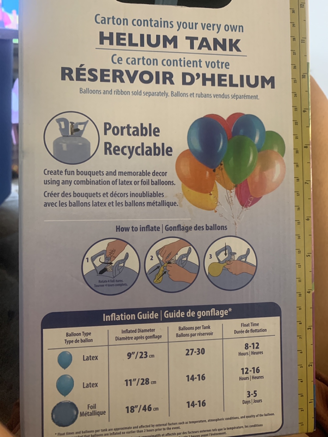 AirRise Helium Tank - Portable & Recyclable - photo 2