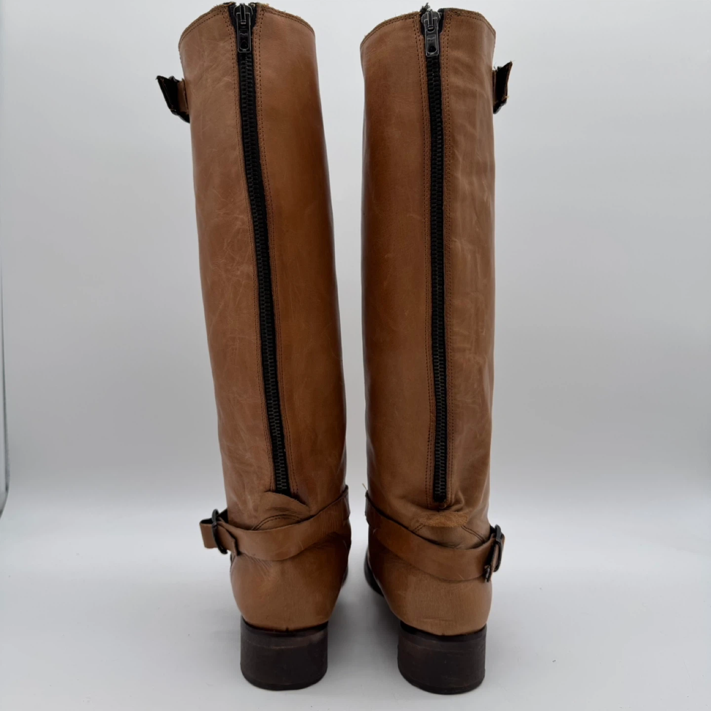 Italian Leather Tall Boots Women’s Size 8 US - 39 EU – Brown - photo 4