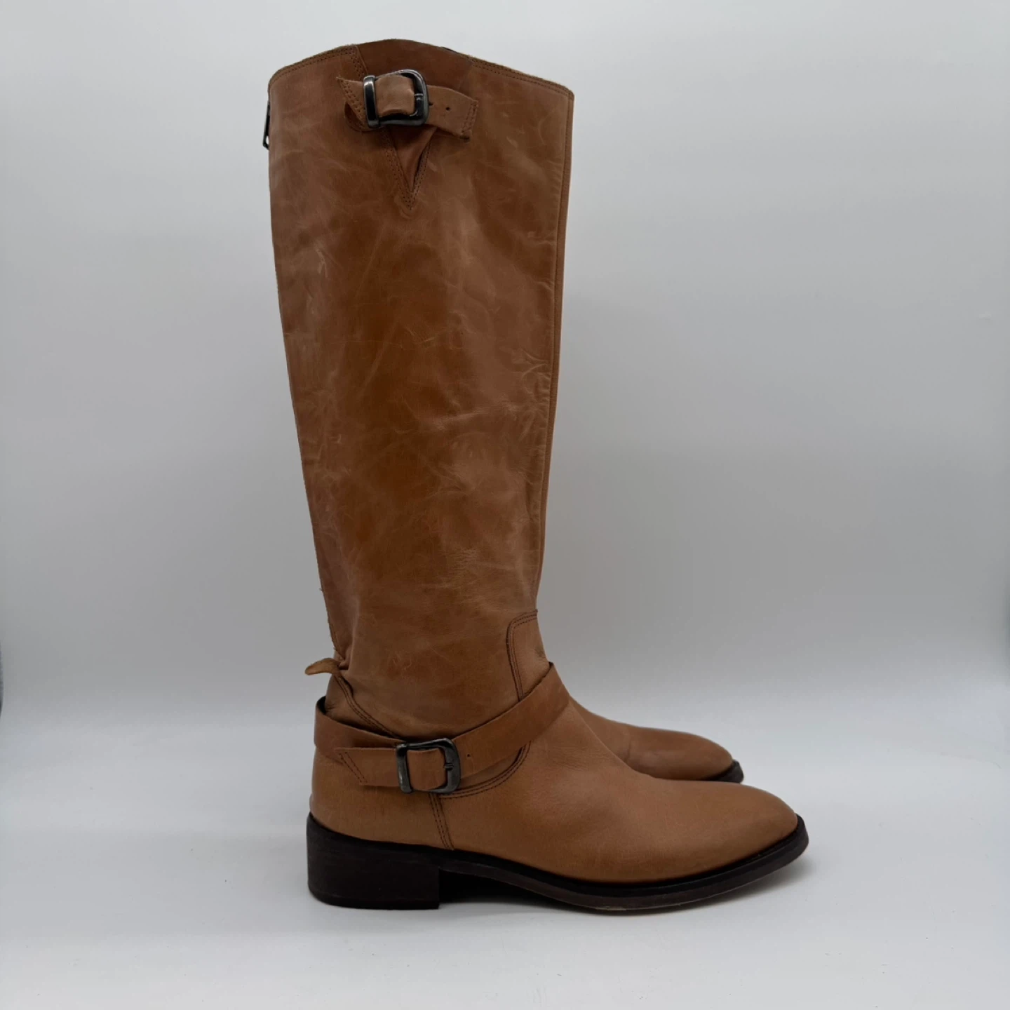 Italian Leather Tall Boots Women’s Size 8 US - 39 EU – Brown - photo 3