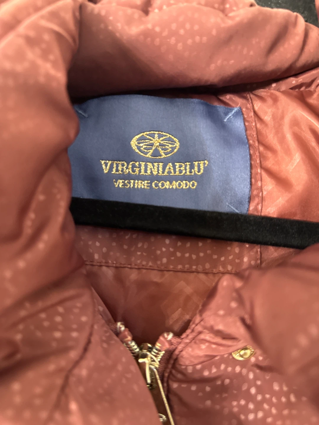 From Italy Virginiablu Puffer Jacket with Fur Hood - photo 2