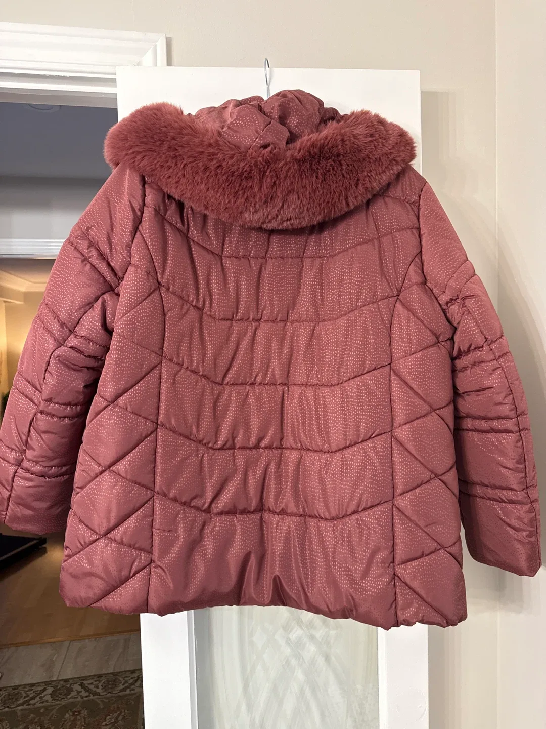 From Italy Virginiablu Puffer Jacket with Fur Hood image indicator(3)