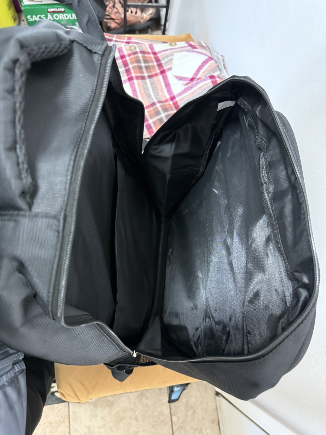 Large Navy black  Backpack