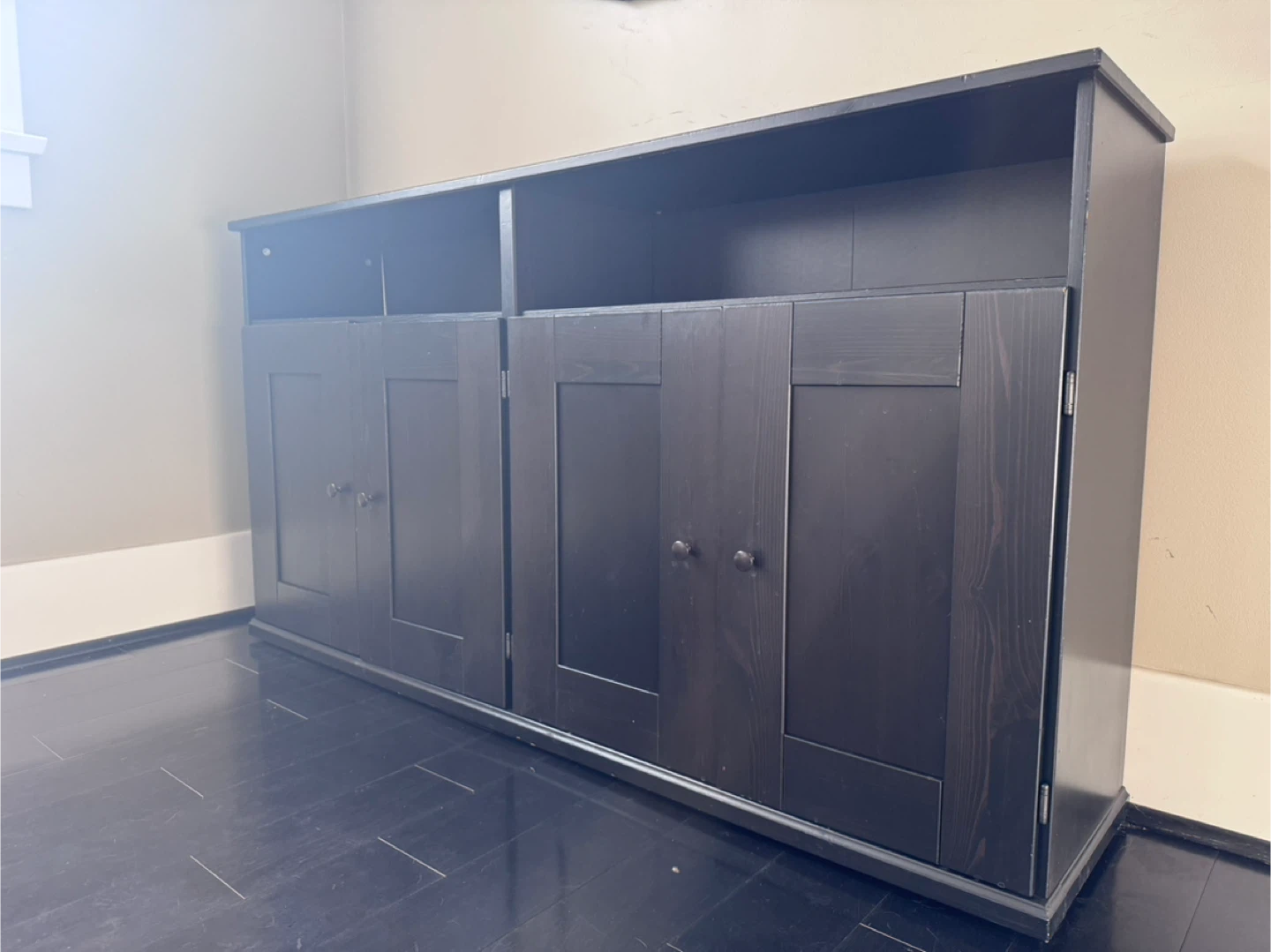 Dark Brown Wooden Cabinet - photo 2