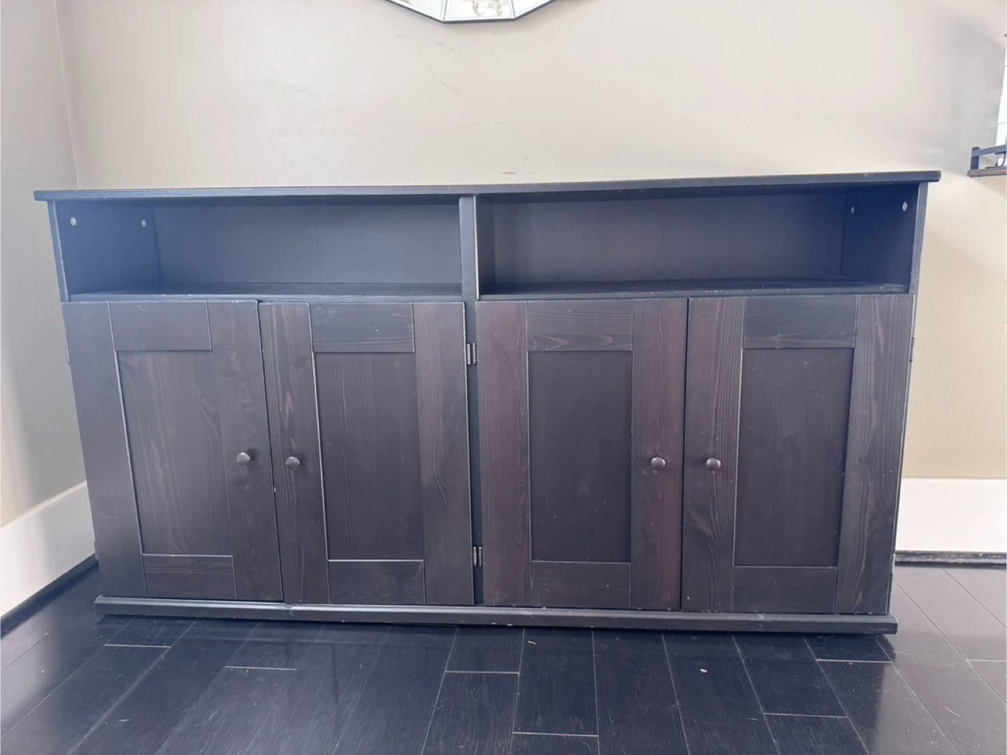 Dark Brown Wooden Cabinet