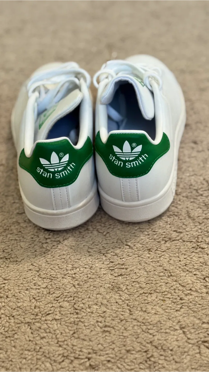 New Adidas Stan Smith White/Green Shoes image indicator(3)