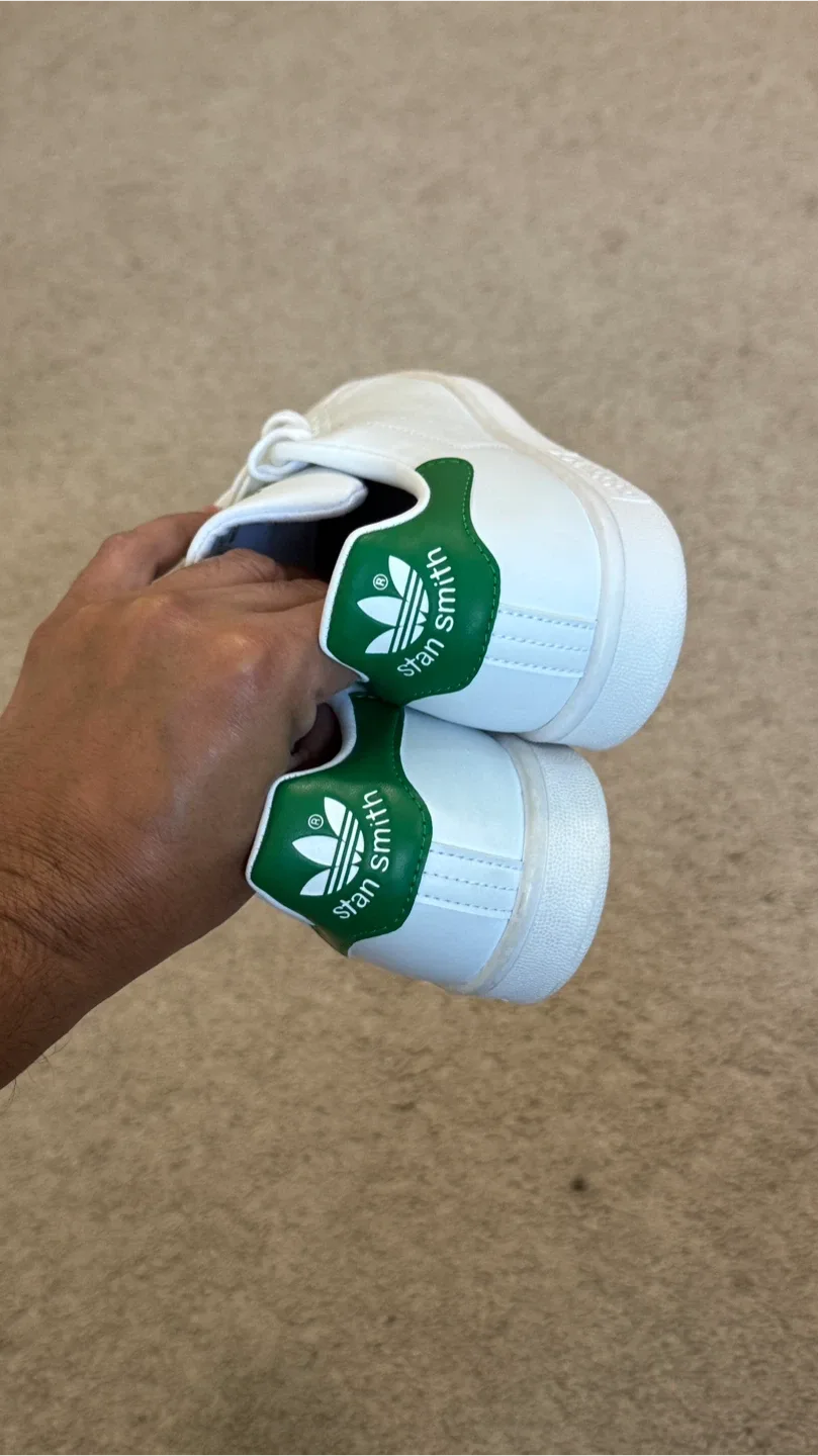 New Adidas Stan Smith White/Green Shoes image indicator(5)