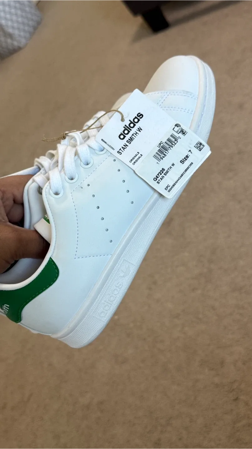 New Adidas Stan Smith White/Green Shoes image indicator(7)