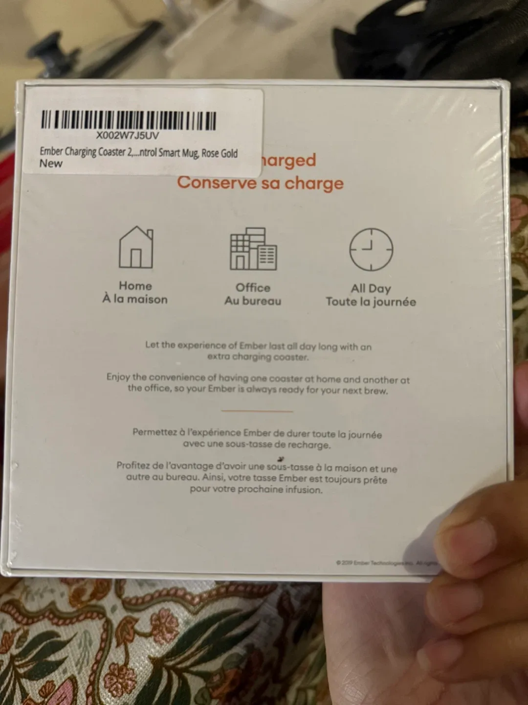 New Sealed Ember Charging Coaster 2 - Rose Gold image indicator(2)