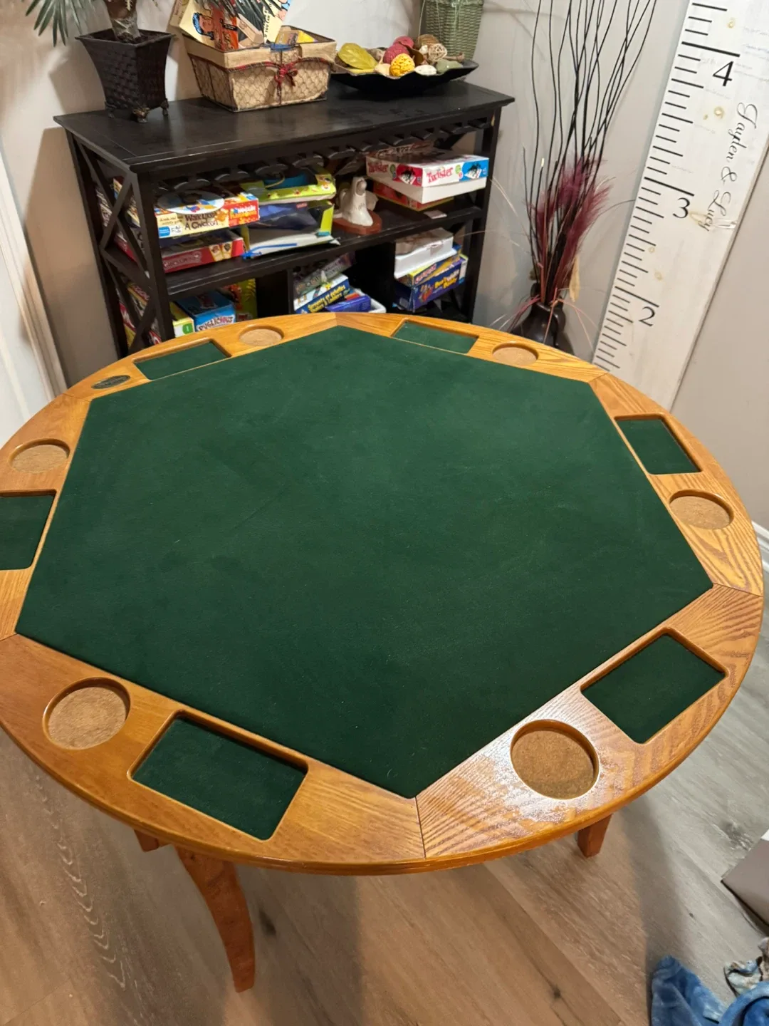 Poker Table with Cup Holders- foldable image indicator(2)