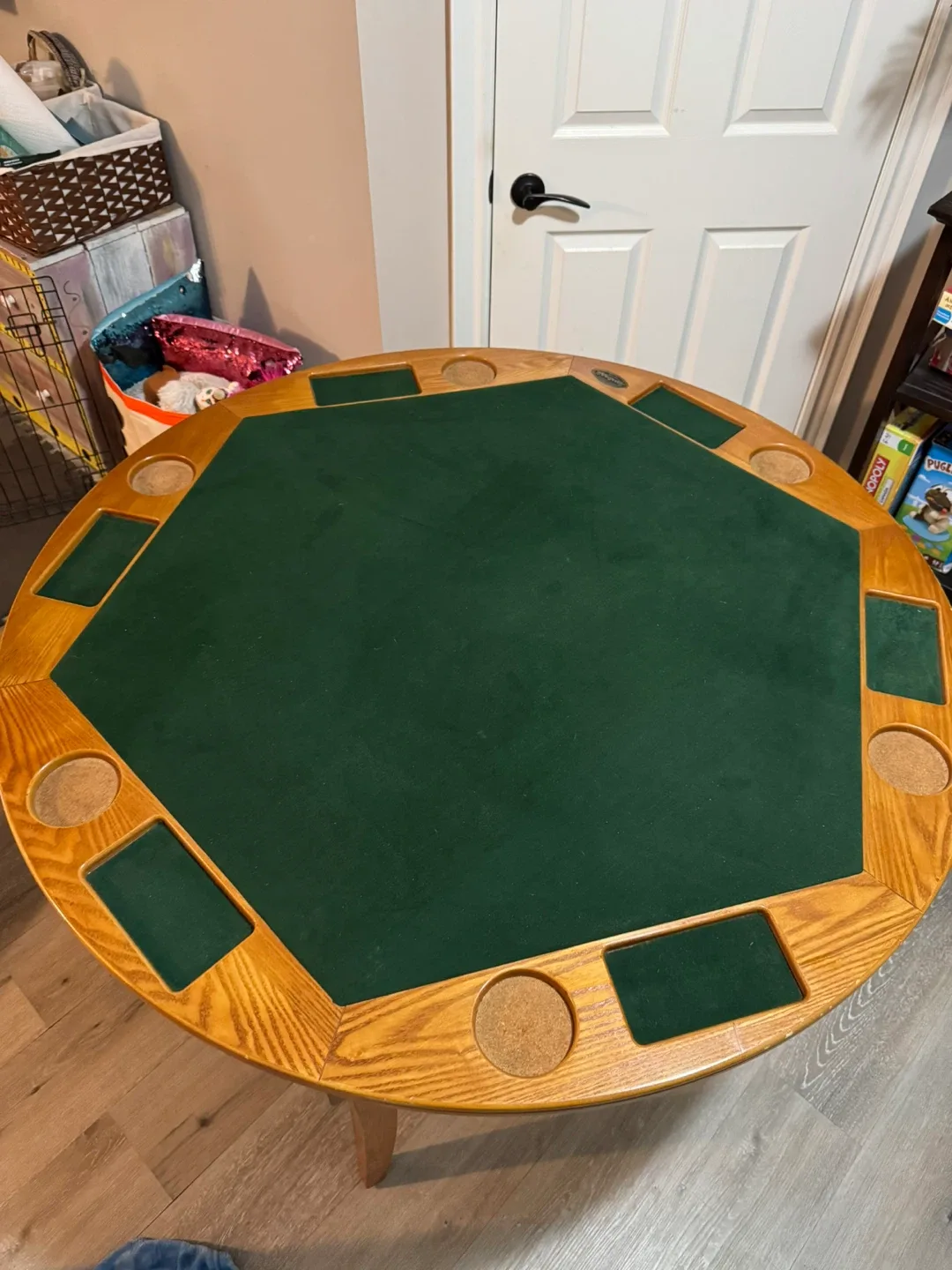 Poker Table with Cup Holders- foldable image indicator(3)