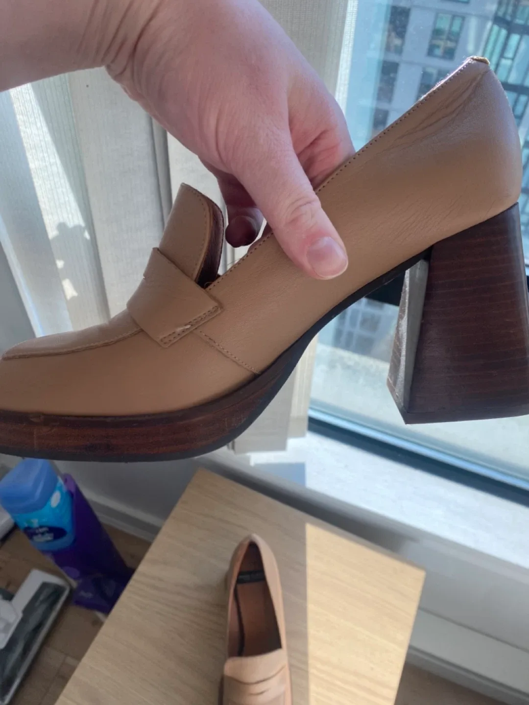 Angel Alarcon Leather Loafer Heels image indicator(4)