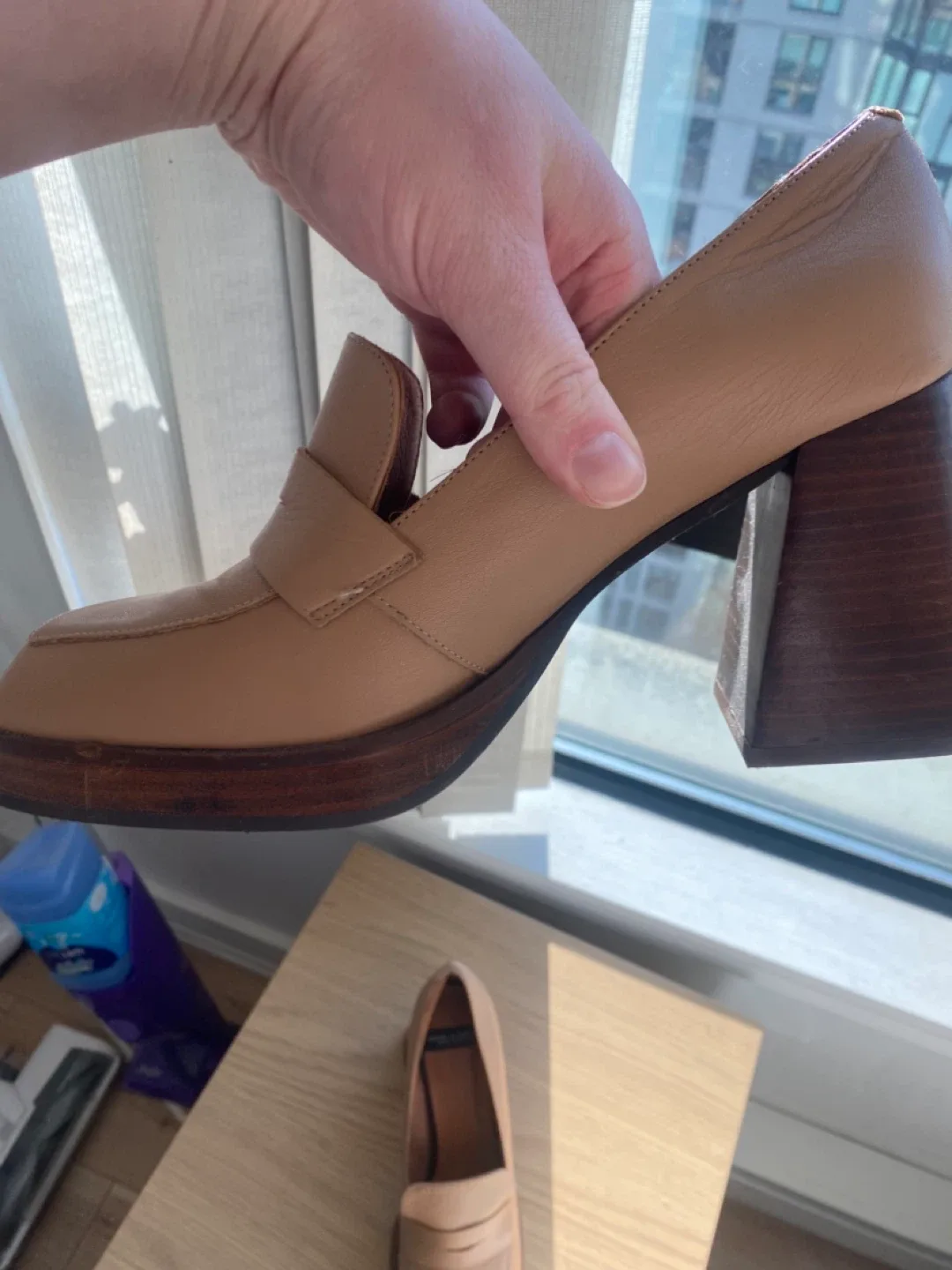 Angel Alarcon Leather Loafer Heels image indicator(3)