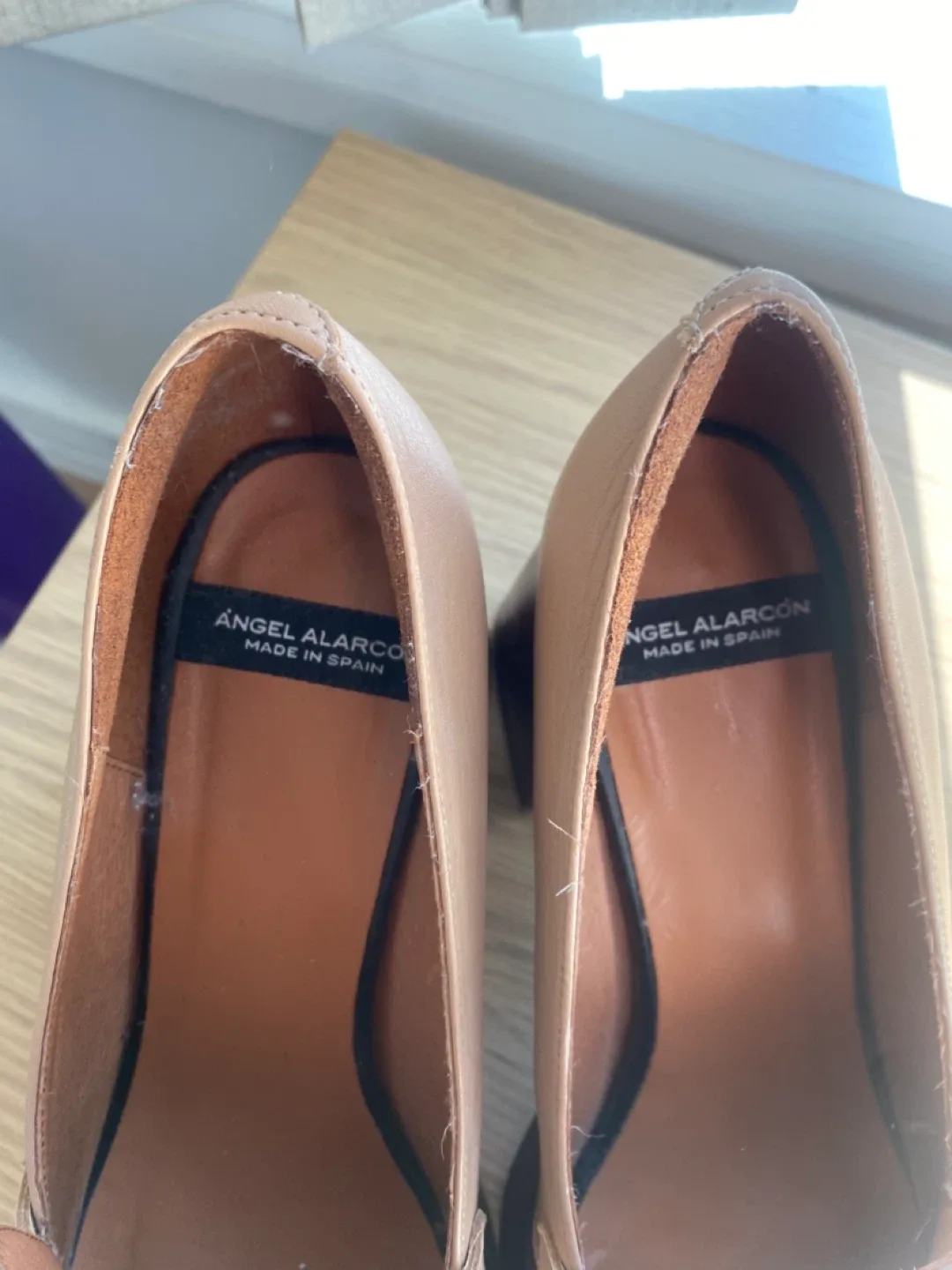 Angel Alarcon Leather Loafer Heels image indicator(2)