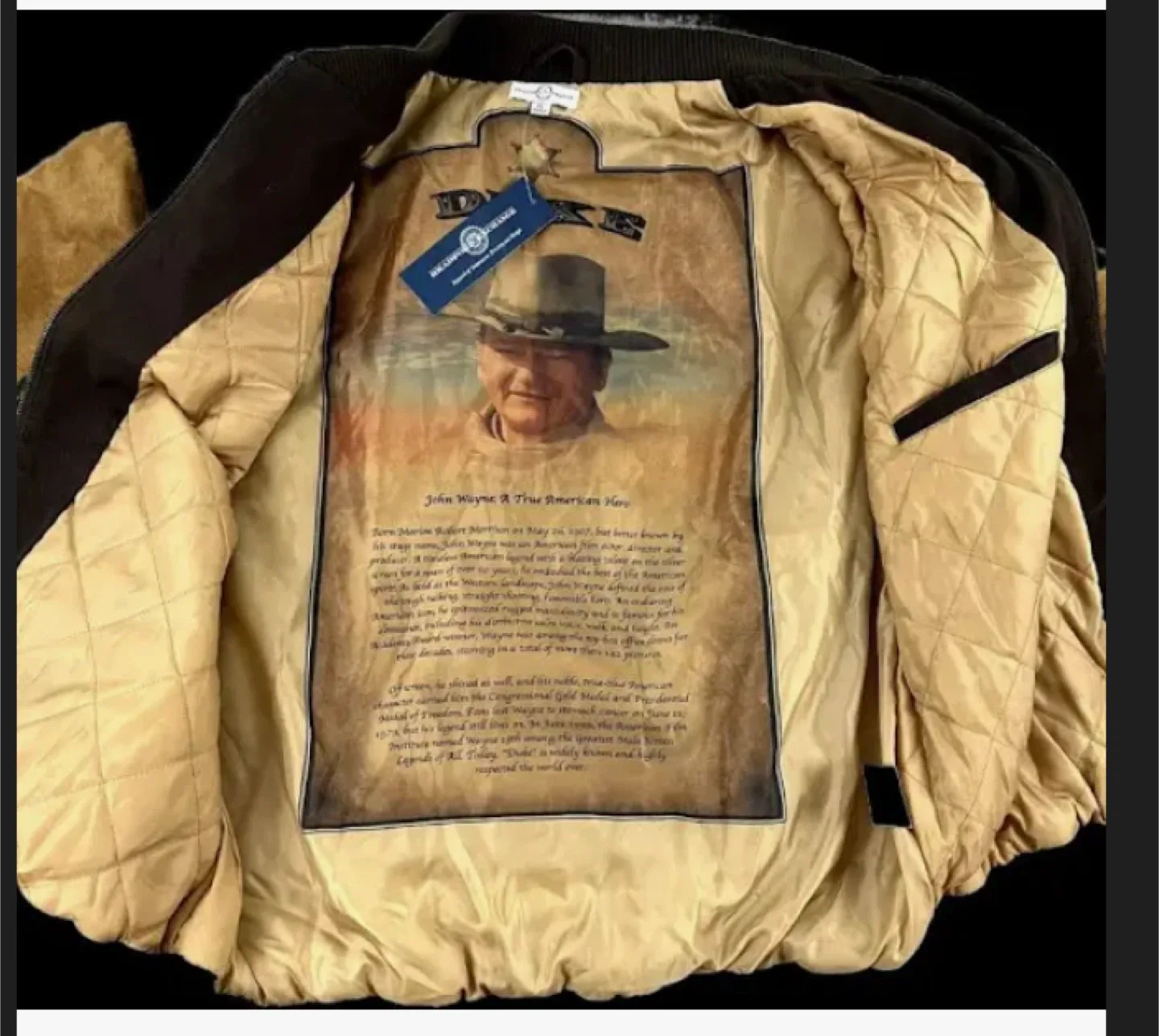 Bradford exchange John Wayne bomber jacket image indicator(2)