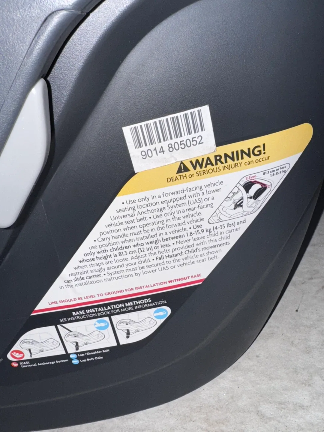 UPPAbaby Mesa Infant Car Seat - Grey image indicator(2)