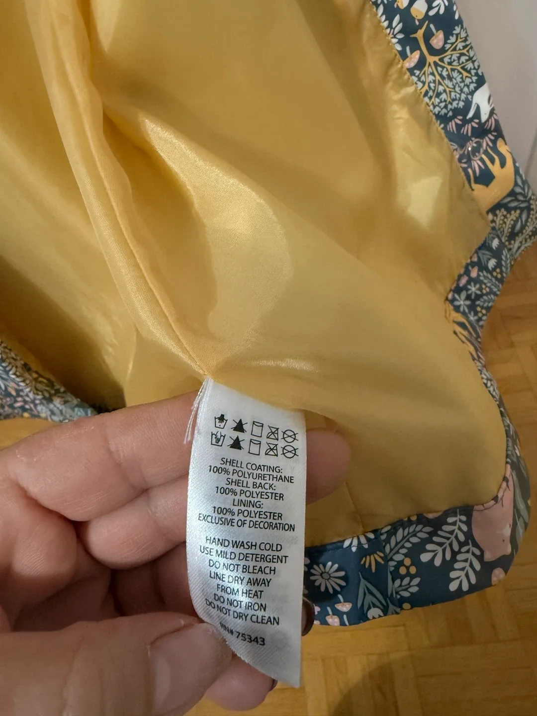 Rachel Zoe Kids' XS(4) Floral Raincoat image indicator(4)