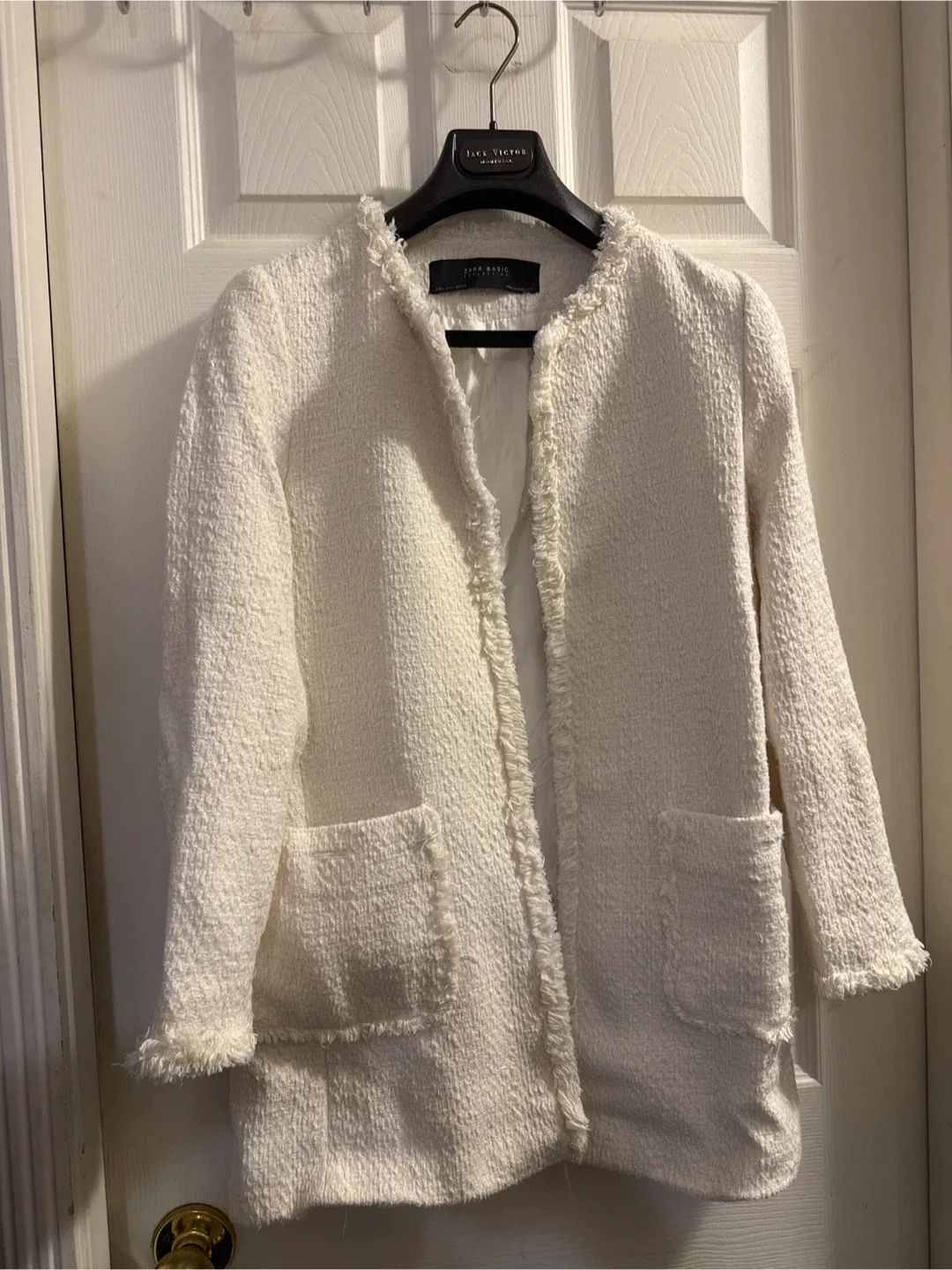 Zara Basic Collection Cream Jacket 🥕- Size L