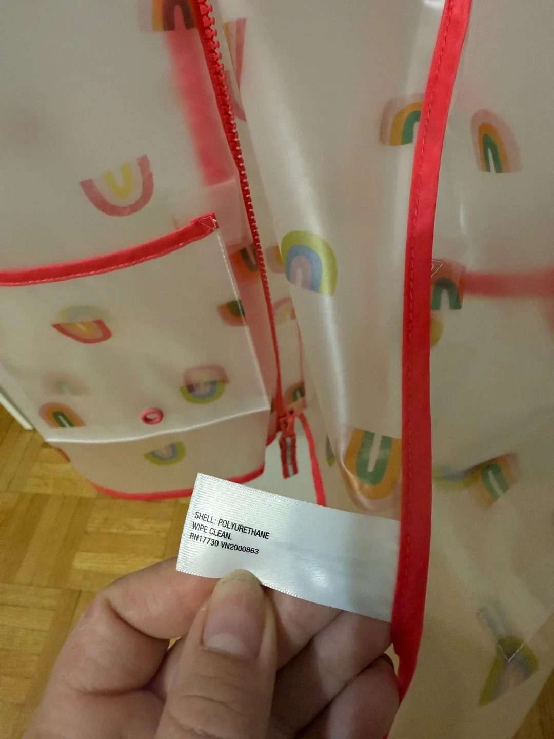 Cat & Jack 4T Rainbow Raincoat image indicator(4)