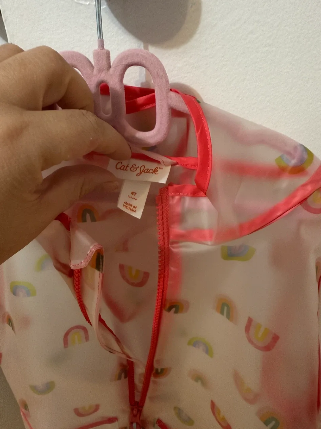 Cat & Jack 4T Rainbow Raincoat image indicator(3)