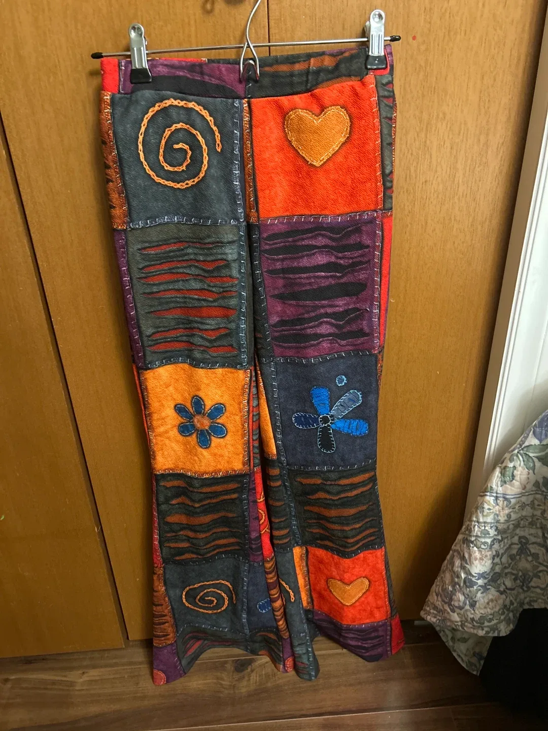 Patchwork Flare Pants